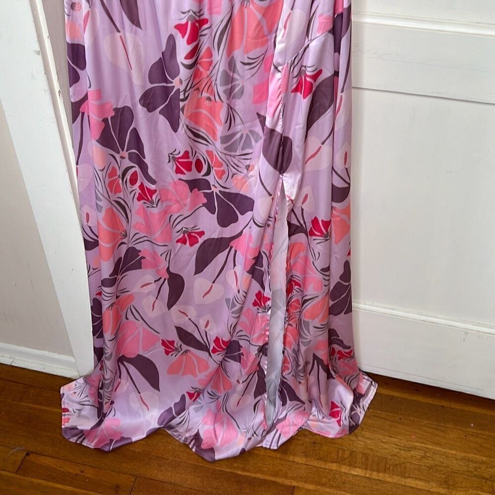 Petal & Pup AMELIA HALTERNECK MAXI DRESS PINK FLORAL Size XS Nwot - Picture 5 of 10